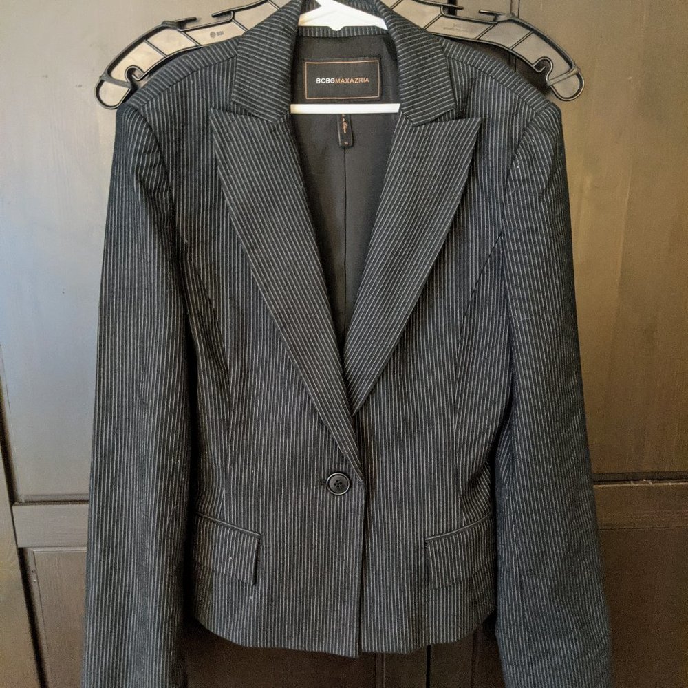 BCBG striped blazer